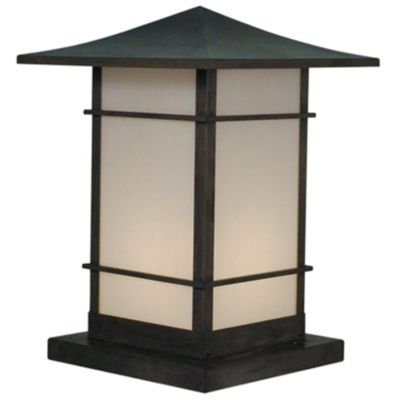 Katsura Column Mount with Toshi Overlay by Arroyo Craftsman - Starlight Lighting USA and Canada